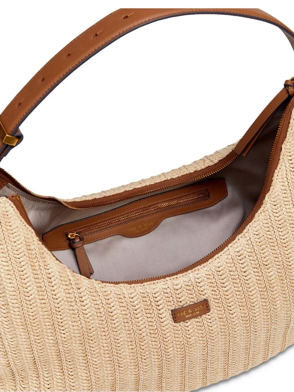 Rag & Bone Large Hudson Hobo Straw- NWT